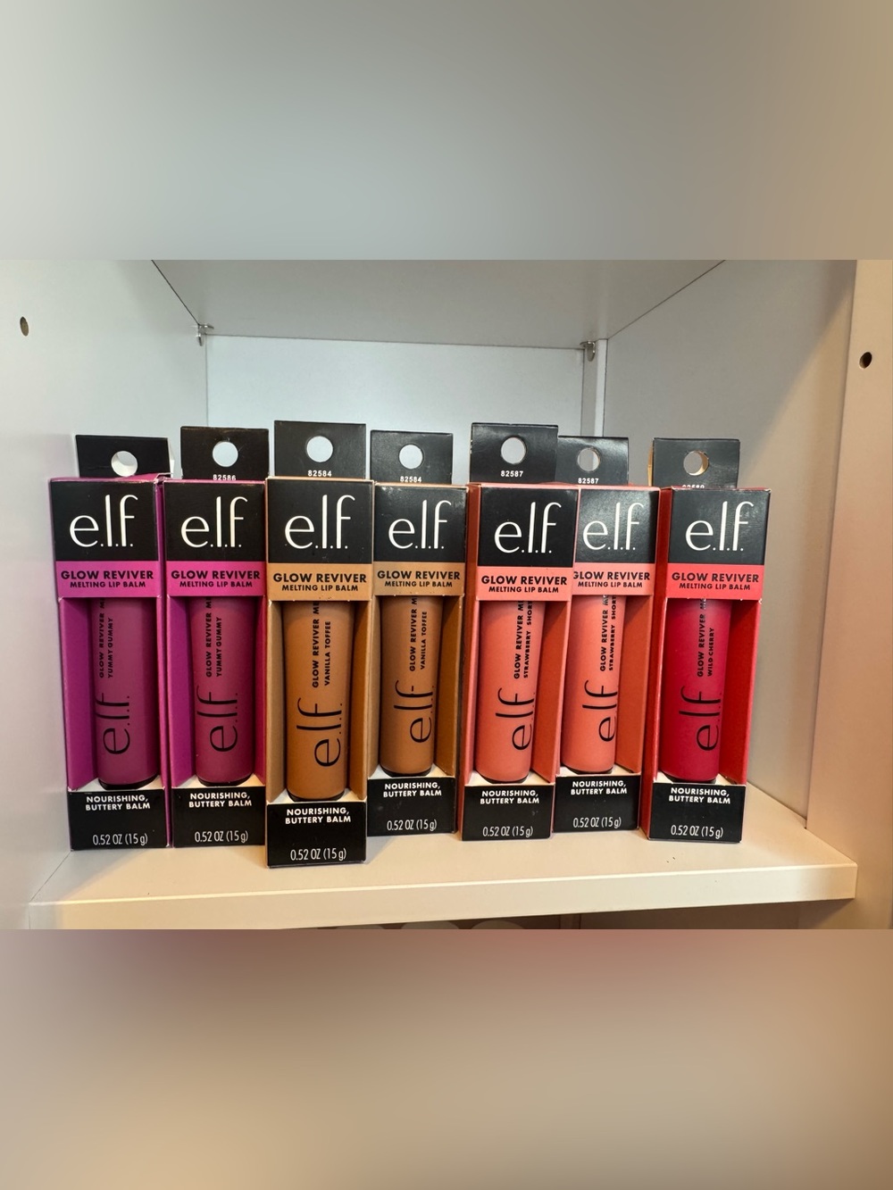 e.l.f. Glow Reviver Melting Lip Balm - Pink, Purple, Orange, Red